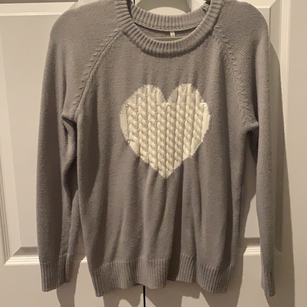 shermie Women's Pullover Sweaters Long Sleeve Crewneck Cute Heart Knitted - Picture 6 of 7